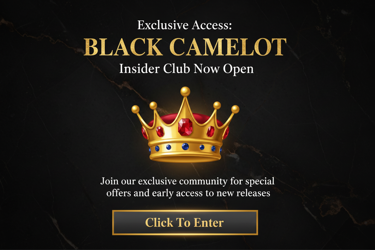 Black Camelot Insider Club Banner - Three Line Header